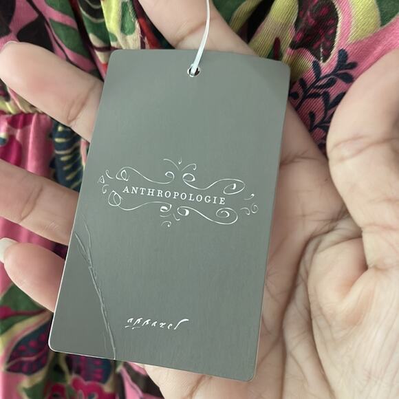 Anthropologie Spaghetti Strap Floral Dress Size Medium Brand New With Ta… - Picture 3 of 9